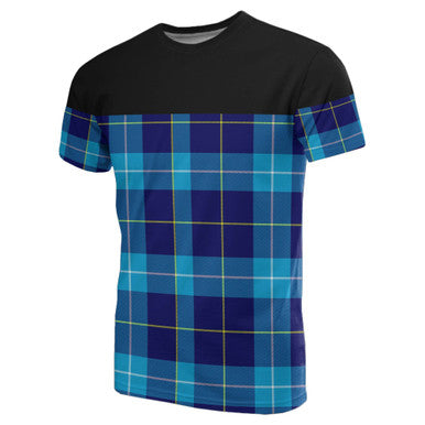 Scottish McKerrell Clan Tartan T-Shirt Horizontal Style Front Side Tartan Plaid