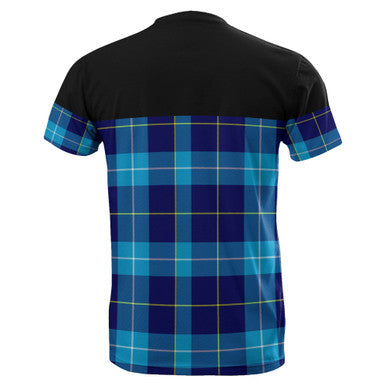Scottish McKerrell Clan Tartan T-Shirt Horizontal Style Back Side Tartan Plaid