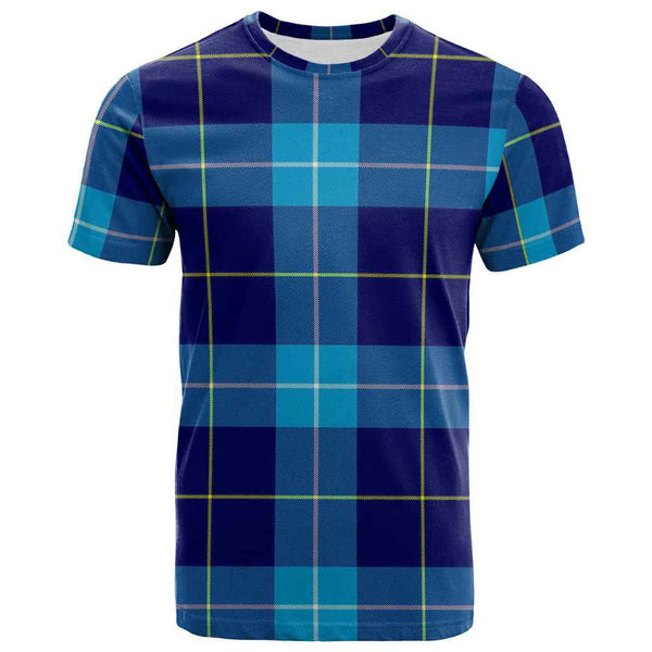 Scottish McKerrell Clan Tartan T-Shirt Front Side Tartan Plaid