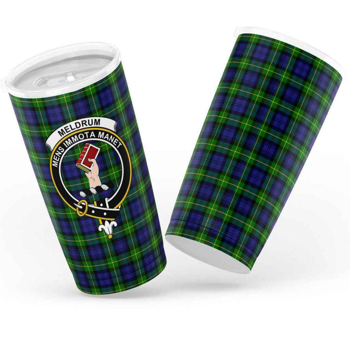 Scottish Meldrum Clan Crest Tartan Insulated Tumbler Tartan Plaid 3