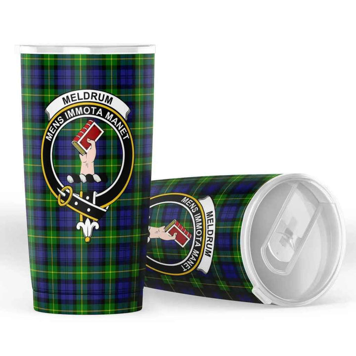 Scottish Meldrum Clan Crest Tartan Insulated Tumbler Tartan Plaid 4