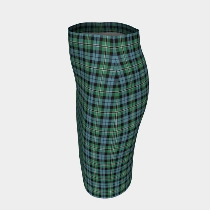 Scottish Melville Clan Tartan Fitted Skirt Tartan Plaid 2
