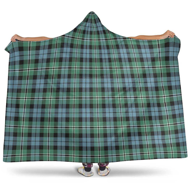 Scottish Melville Clan Tartan Hooded Blanket Tartan Plaid 1