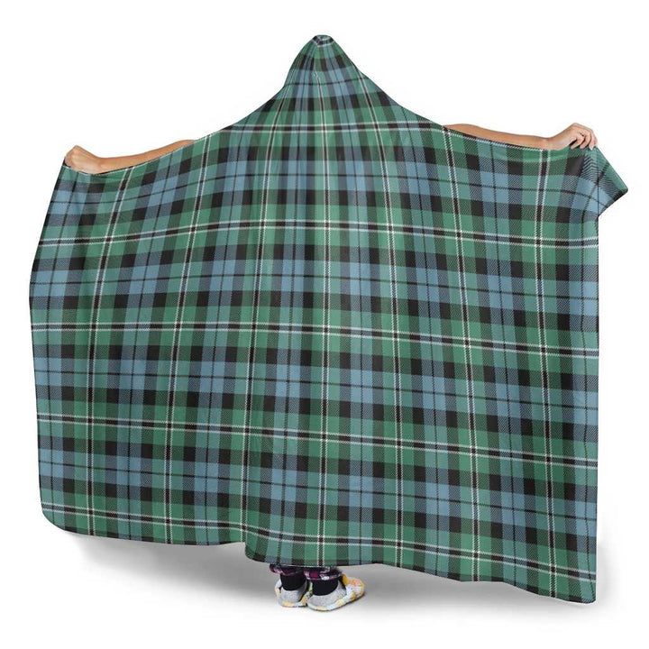 Scottish Melville Clan Tartan Hooded Blanket Tartan Plaid 3