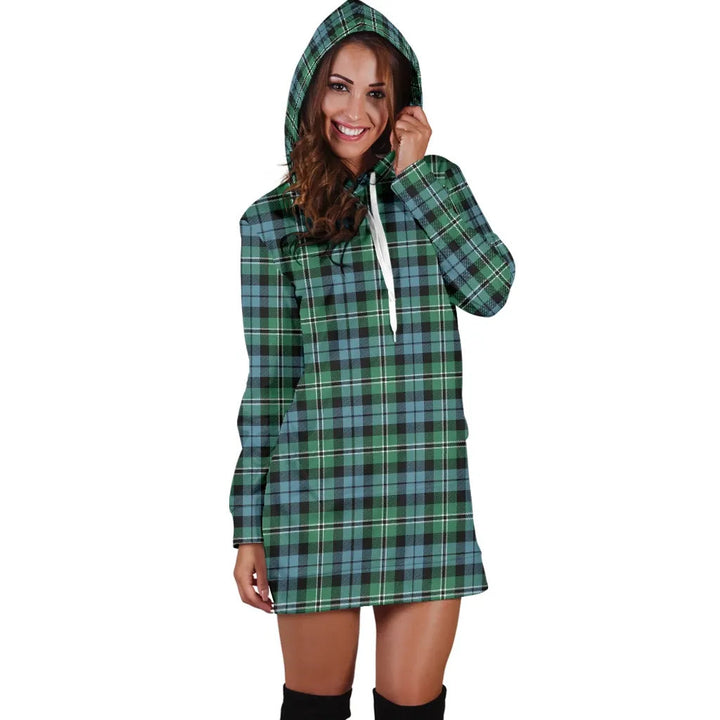 Scottish Melville Clan Tartan Hoodie Dress