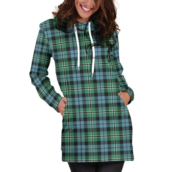 Scottish Melville Clan Tartan Hoodie Dress