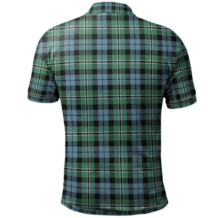 Scottish Melville Clan Tartan Polo Shirt Back Side Tartan Plaid