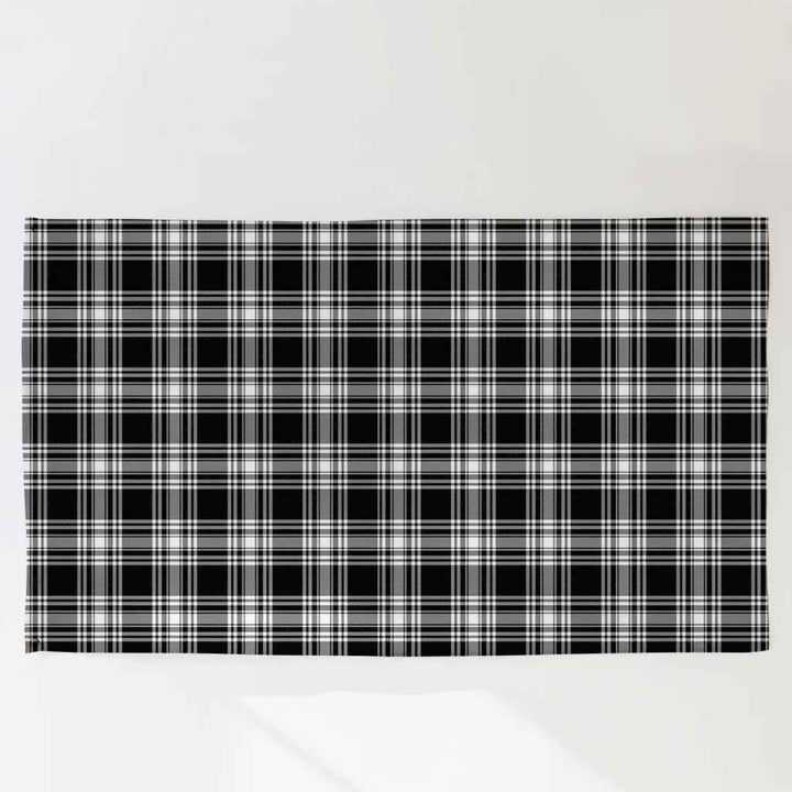Scottish Menzies Black & White Modern Clan Tartan Flag Parade Tartan Plaid 3