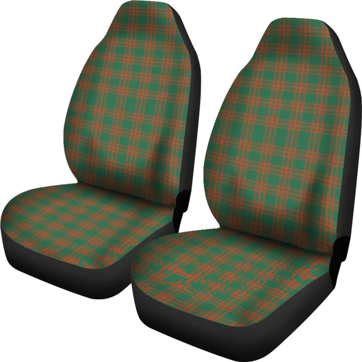 Scottish Menzies Green Ancient Clan Tartan Car Seat Covers 1