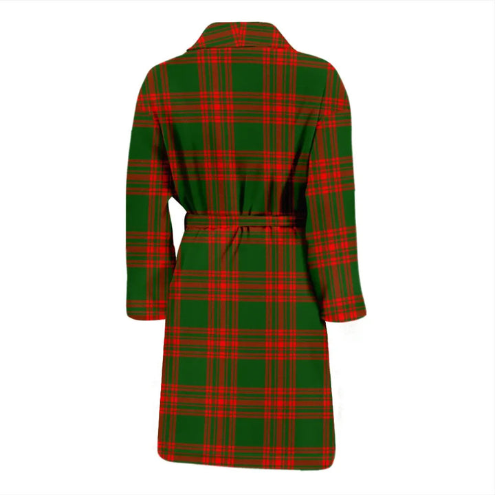 Scottish Menzies Green Modern Clan Tartan Bathrobe 2