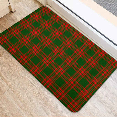 Scottish Menzies Green Modern Clan Tartan Door Mat Tartan Plaid 2
