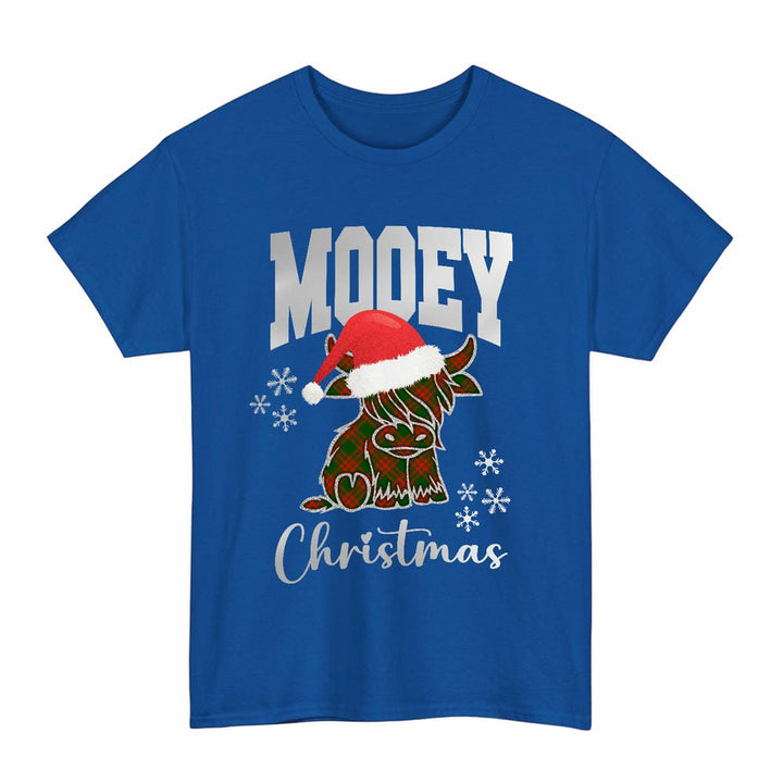 Scottish Menzies Green Modern Clan Tartan T-Shirt - Mooey Christmas Tartan Plaid Royal Color