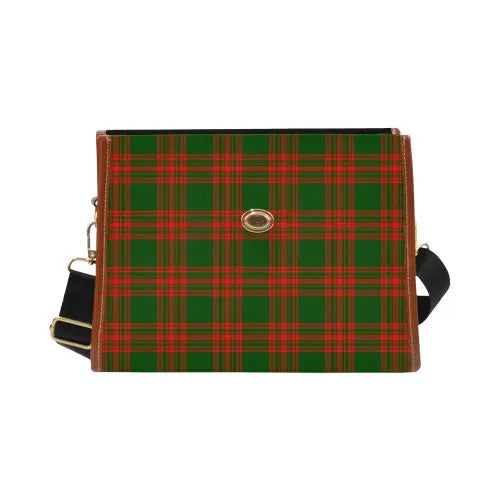 Scottish Menzies Green Modern Clan Tartan Waterproof Canvas Bag Tartan Plaid 2