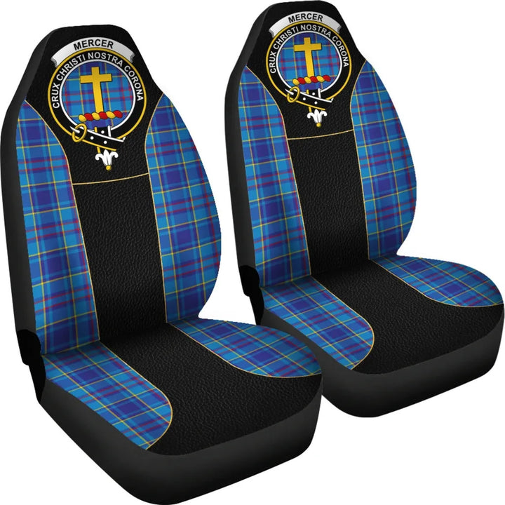 Scottish Mercer Clan Crest Tartan Car Seat Covers - Special Style 4
