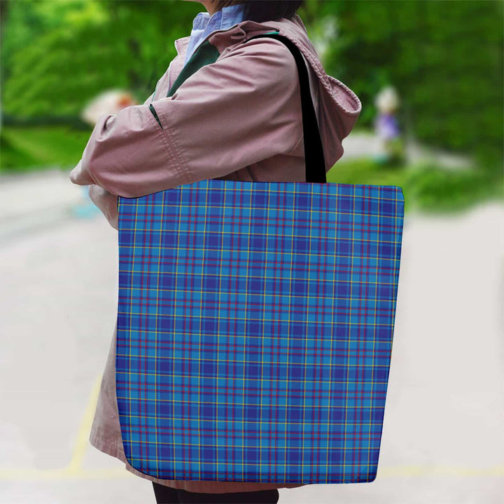Scottish Mercer Modern Clan Tartan Canvas Bag With Shoulder Strap Tartan Plaid 2