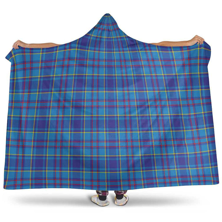 Scottish Mercer Modern Clan Tartan Hooded Blanket Tartan Plaid 1