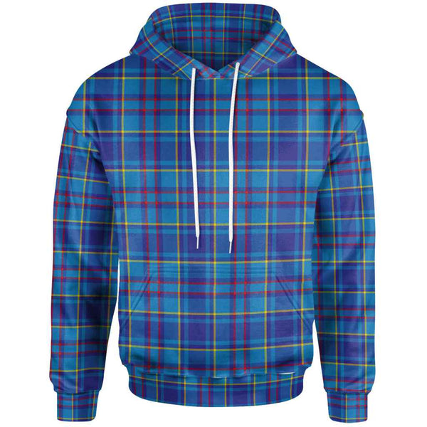 Scottish Mercer Modern Clan Tartan Hoodie Front Side Tartan Plaid