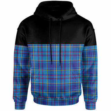 Scottish Mercer Modern Clan Tartan Hoodie - Horizontal Style Front Side Tartan Plaid