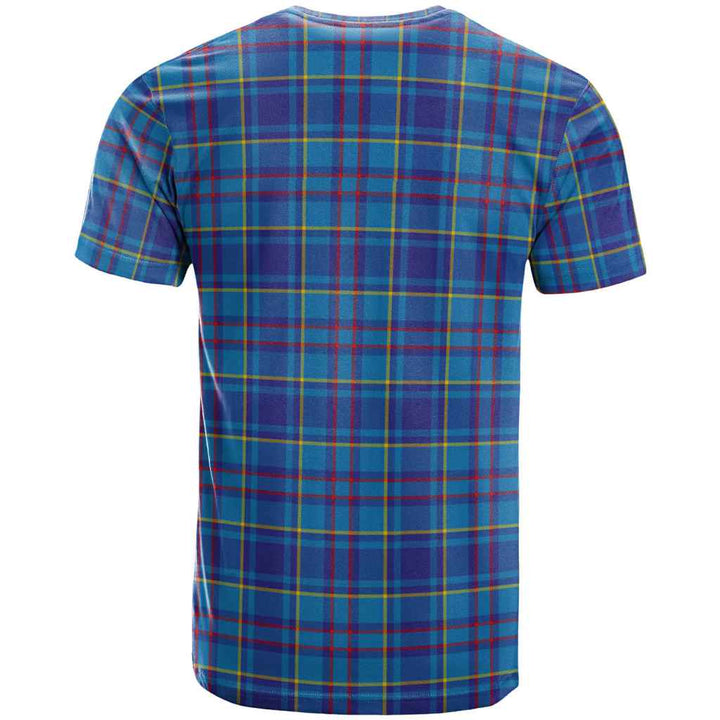 Scottish Mercer Modern Clan Tartan T-Shirt Back Side Tartan Plaid