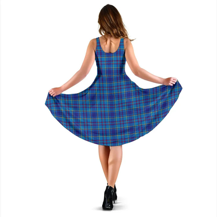 Scottish Mercer Modern Clan Tartan Women Midi Dress