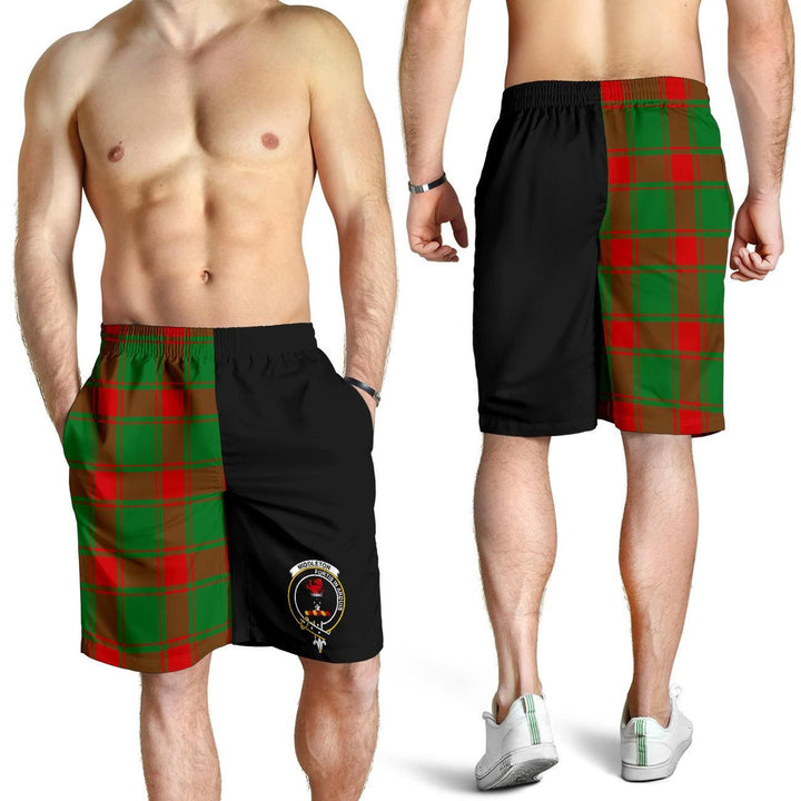 Scottish Middleton Clan Crest Tartan Half of Me Men's Shorts