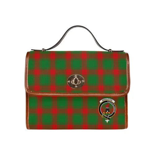 Scottish Middleton Clan Crest Tartan Waterproof Canvas Bag Tartan Plaid 1