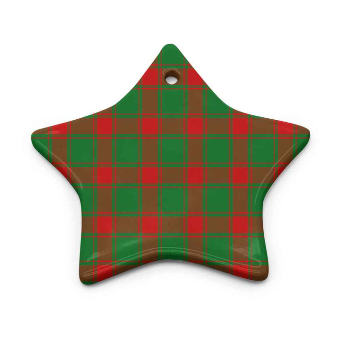 Scottish Middleton Modern Clan Tartan Ceramic Ornament Star Shape Tartan Plaid