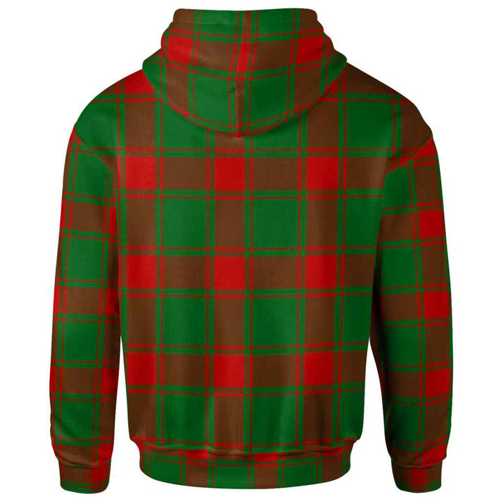 Scottish Middleton Modern Clan Tartan Hoodie Back Side Tartan Plaid
