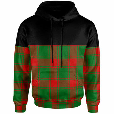 Scottish Middleton Modern Clan Tartan Hoodie - Horizontal Style Front Side Tartan Plaid