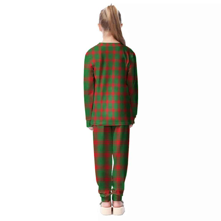 Scottish Middleton Modern Clan Tartan Pajama Set Kid Back Side Tartan Plaid
