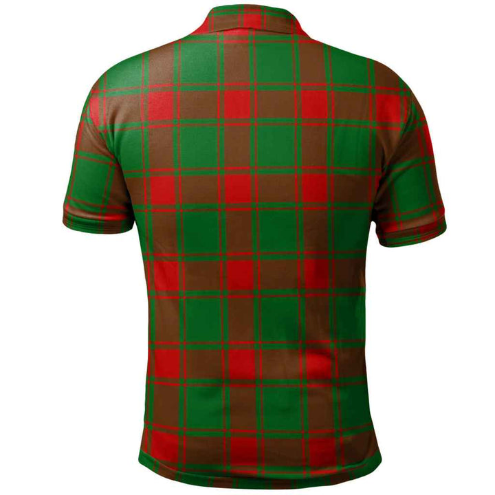 Scottish Middleton Modern Clan Tartan Polo Shirt Back Side Tartan Plaid