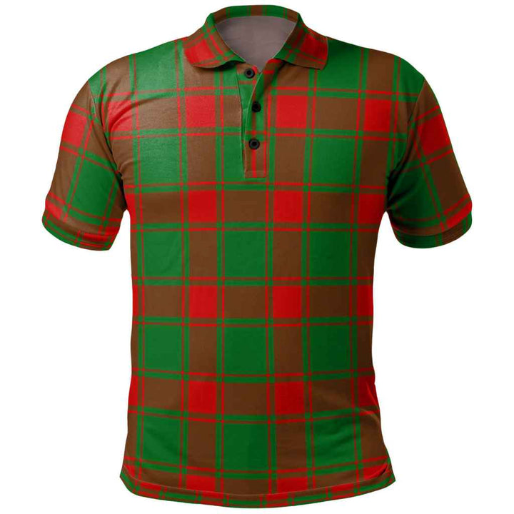 Scottish Middleton Modern Clan Tartan Polo Shirt Front Side Tartan Plaid