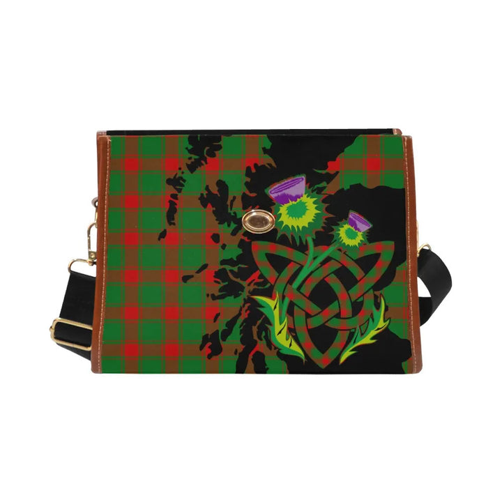 Scottish Middleton Modern Clan Tartan Waterproof Canvas Bag With Thistle Tartan Plaid 2