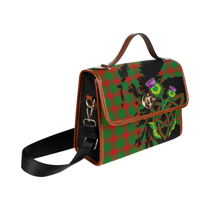 Scottish Middleton Modern Clan Tartan Waterproof Canvas Bag With Thistle Tartan Plaid 3