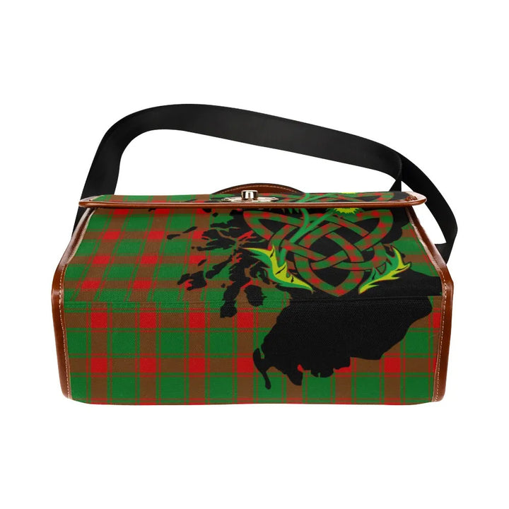 Scottish Middleton Modern Clan Tartan Waterproof Canvas Bag With Thistle Tartan Plaid 5