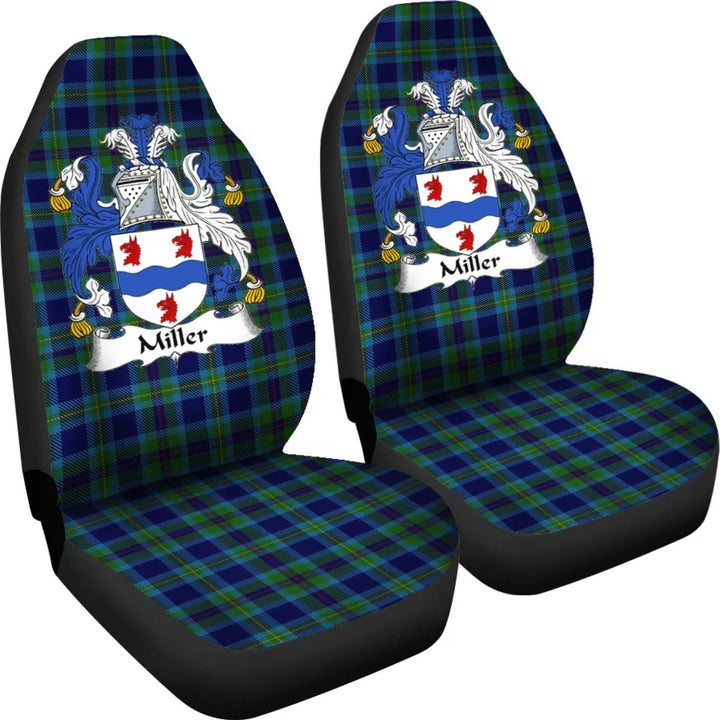 Scottish Miller Clan Crest Tartan Car Seat Covers 4