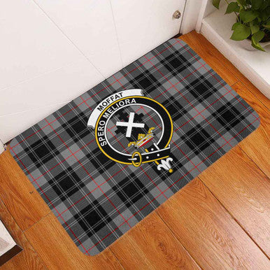 Scottish Moffat Clan Crest Tartan Door Mat Tartan Plaid 3