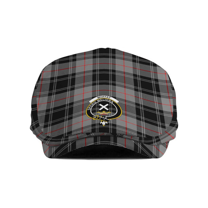 Scottish Moffat Clan Crest Tartan Flat Cap Tartan Plaid 1