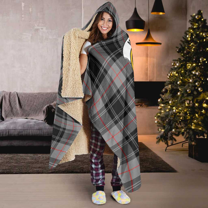 Scottish Moffat Clan Crest Tartan Hooded Blanket Tartan Plaid 6