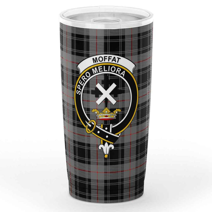Scottish Moffat Clan Crest Tartan Insulated Tumbler Tartan Plaid 1