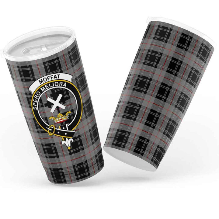 Scottish Moffat Clan Crest Tartan Insulated Tumbler Tartan Plaid 3