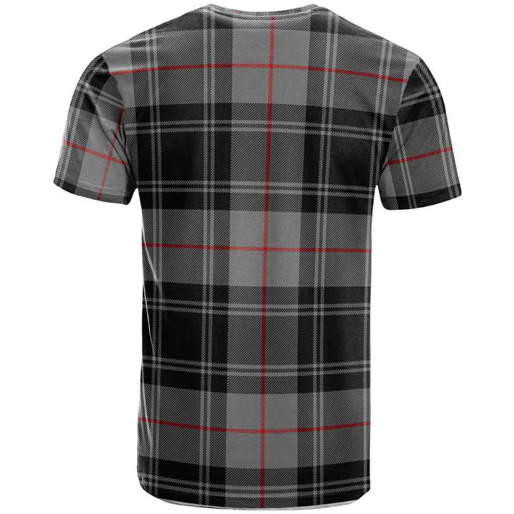 Scottish Moffat Clan Crest Tartan T-Shirt Back Side Tartan Plaid