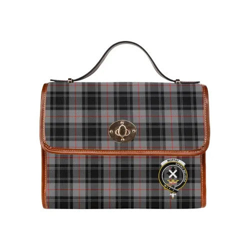 Scottish Moffat Clan Crest Tartan Waterproof Canvas Bag Tartan Plaid 1