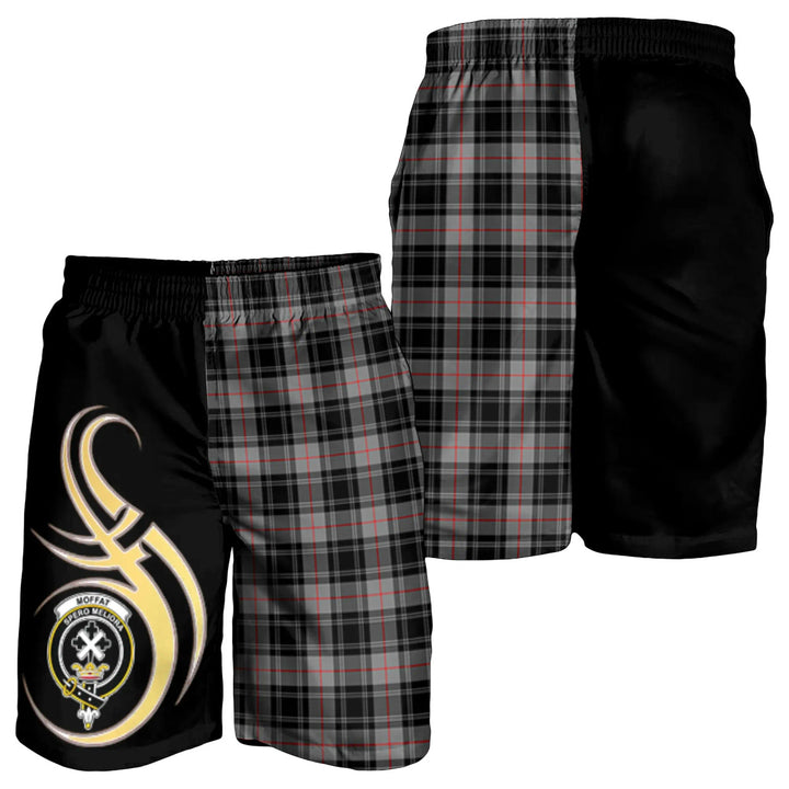 Scottish Moffat Modern Clan Crest Tartan Believe in Me Men's Shorts
