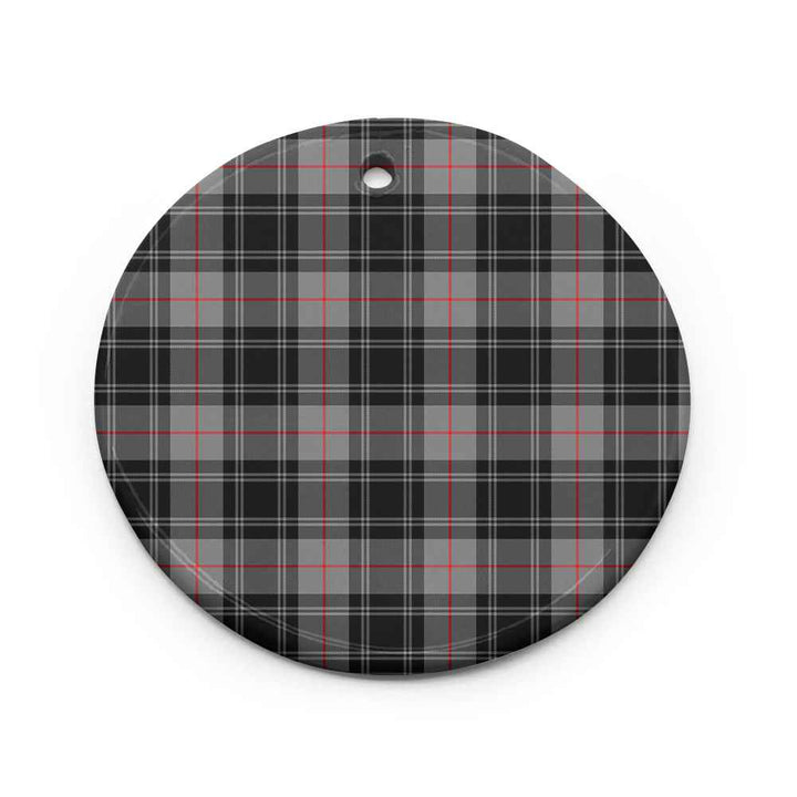 Scottish Moffat Modern Clan Tartan Ceramic Ornament Circle Shape Tartan Plaid