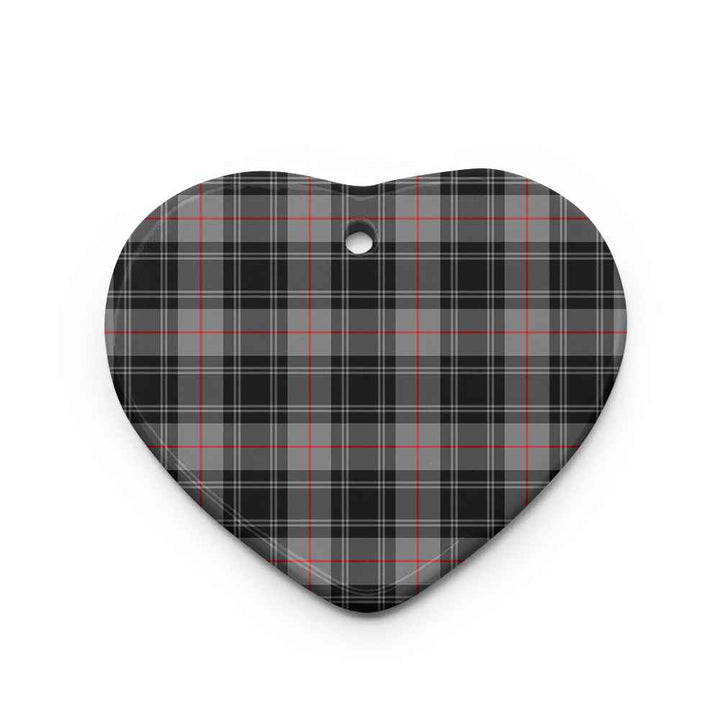 Scottish Moffat Modern Clan Tartan Ceramic Ornament Heart Shape Tartan Plaid