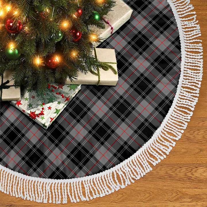 Scottish Moffat Modern Clan Tartan Christmas Tree Skirt Tassels 2 Tartan Plaid