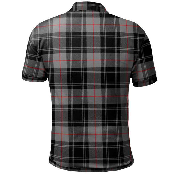 Scottish Moffat Modern Clan Tartan Polo Shirt Back Side Tartan Plaid