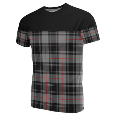 Scottish Moffat Modern Clan Tartan T-Shirt Horizontal Style Front Side Tartan Plaid