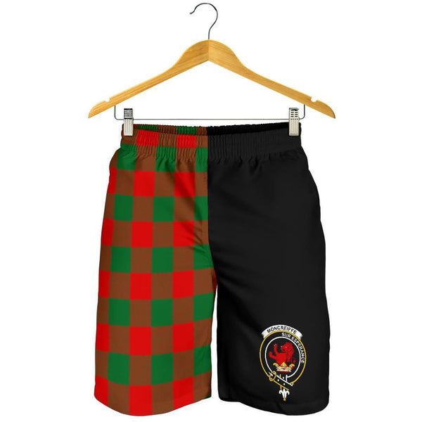 Scottish Moncreiffe Clan Crest Tartan Half of Me Men's Shorts
